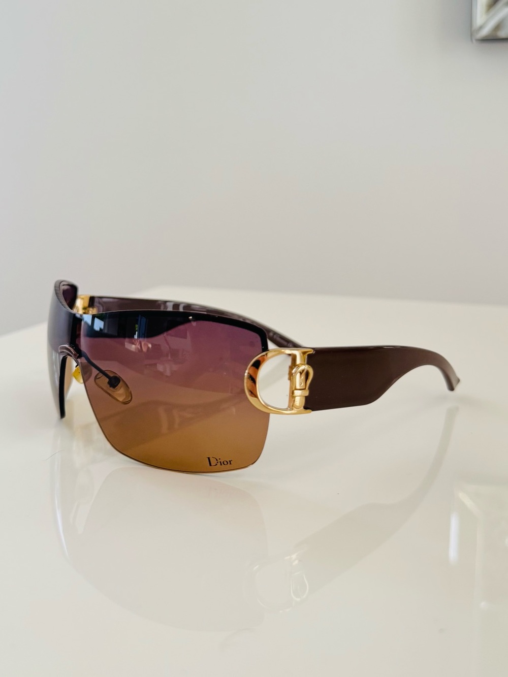 Vintage ✨ Authentic Dior rimless gold sunglasses - Picture 5 of 7